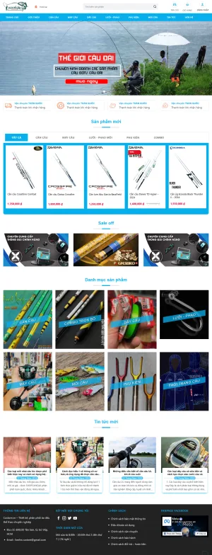 Theme wordpress bán cần câu cá