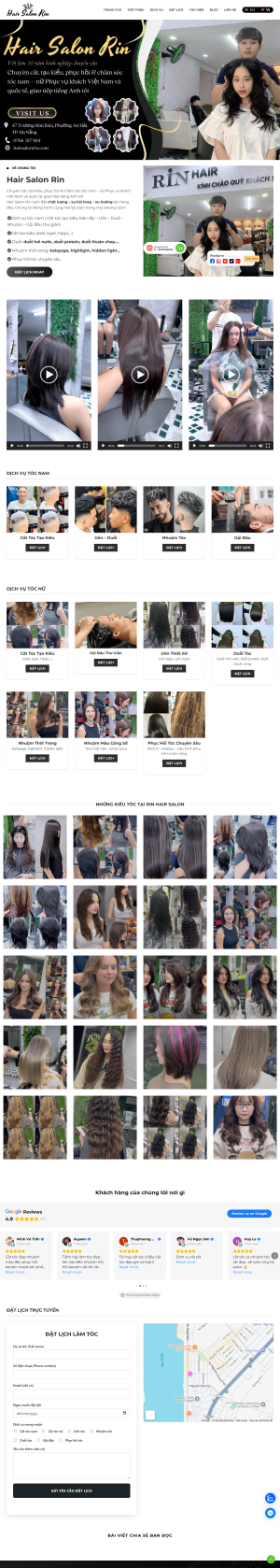 Theme wordpress đăng ký lịch hẹn cắt tóc giá rẻ