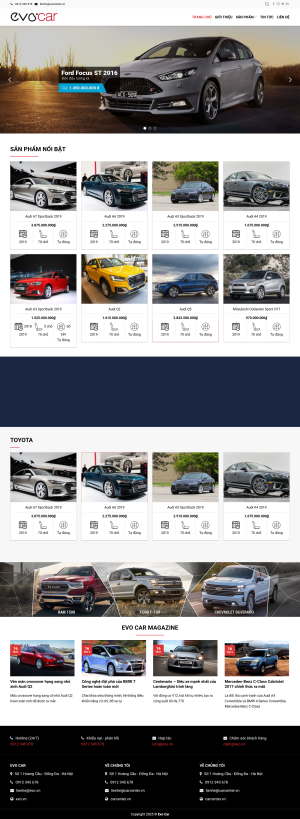 Theme wordpress mua bán xe ô tô giá rẻ