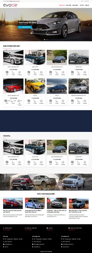Theme wordpress mua bán xe ô tô giá rẻ