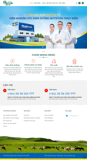Theme wordpress website chuyên cung cấp thực phẩm bổ sung