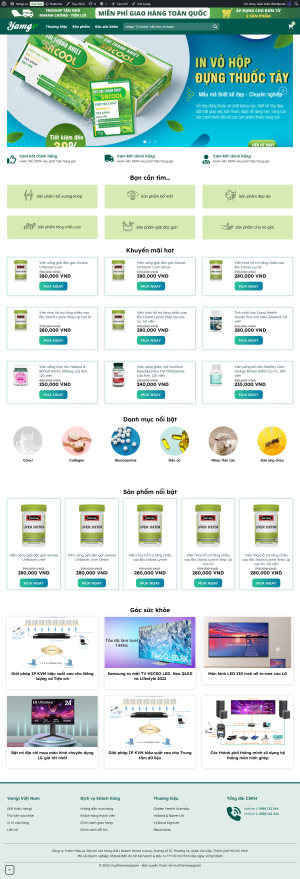 Theme wordpress giao diện bán thuốc - thực phẩm chức năng