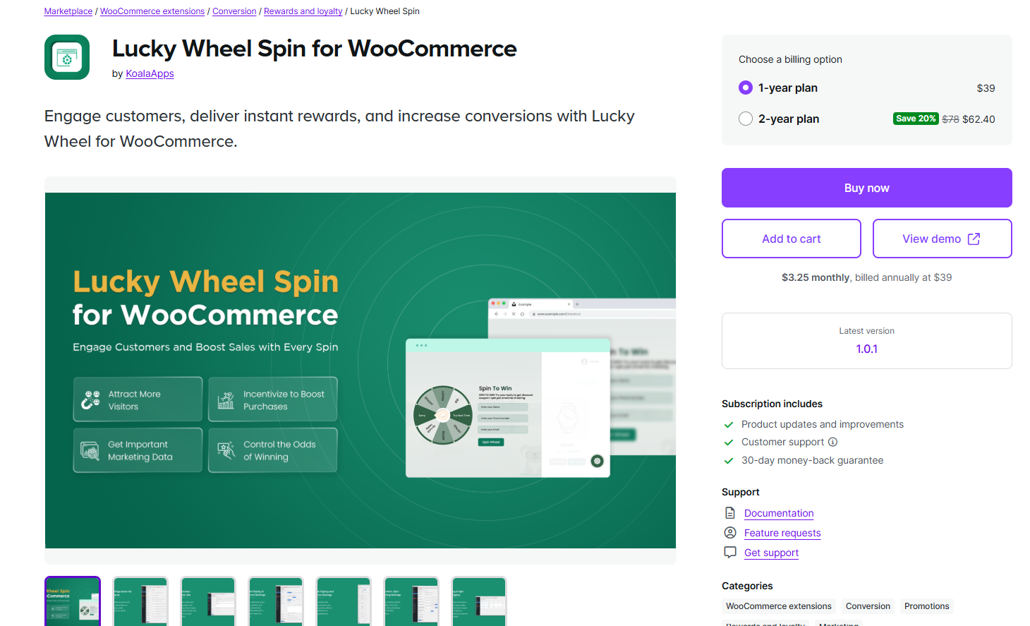 TOP 10 Plugin Tạo Vòng Quay May Mắn WordPress Chuyên Nghiệp Nhất 2025 4 Lucky Wheel Spin for WooCommerce