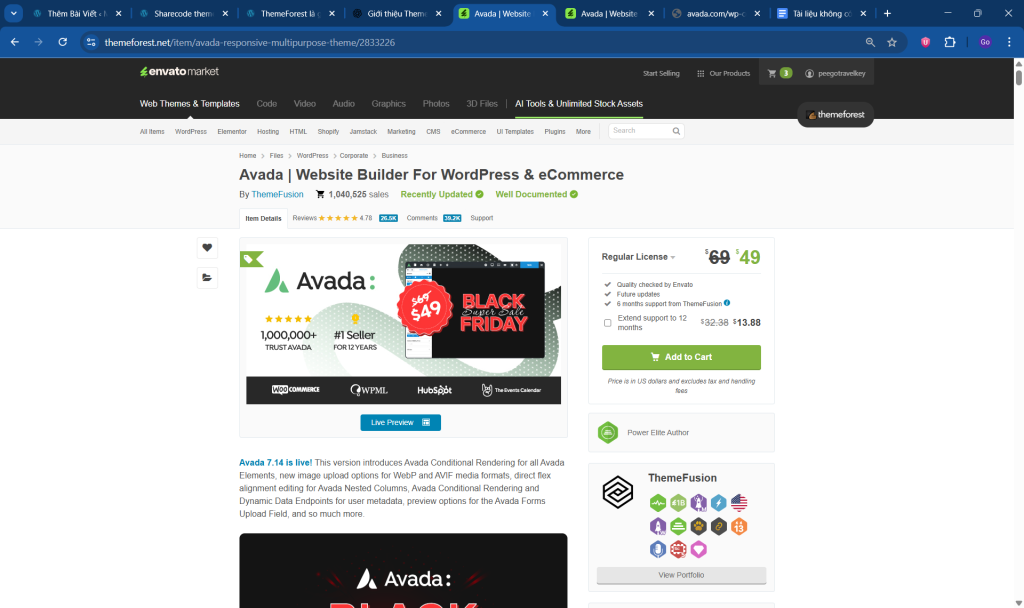 Sharecode theme wordpress Avada – Website Builder for WordPress & eCommerce