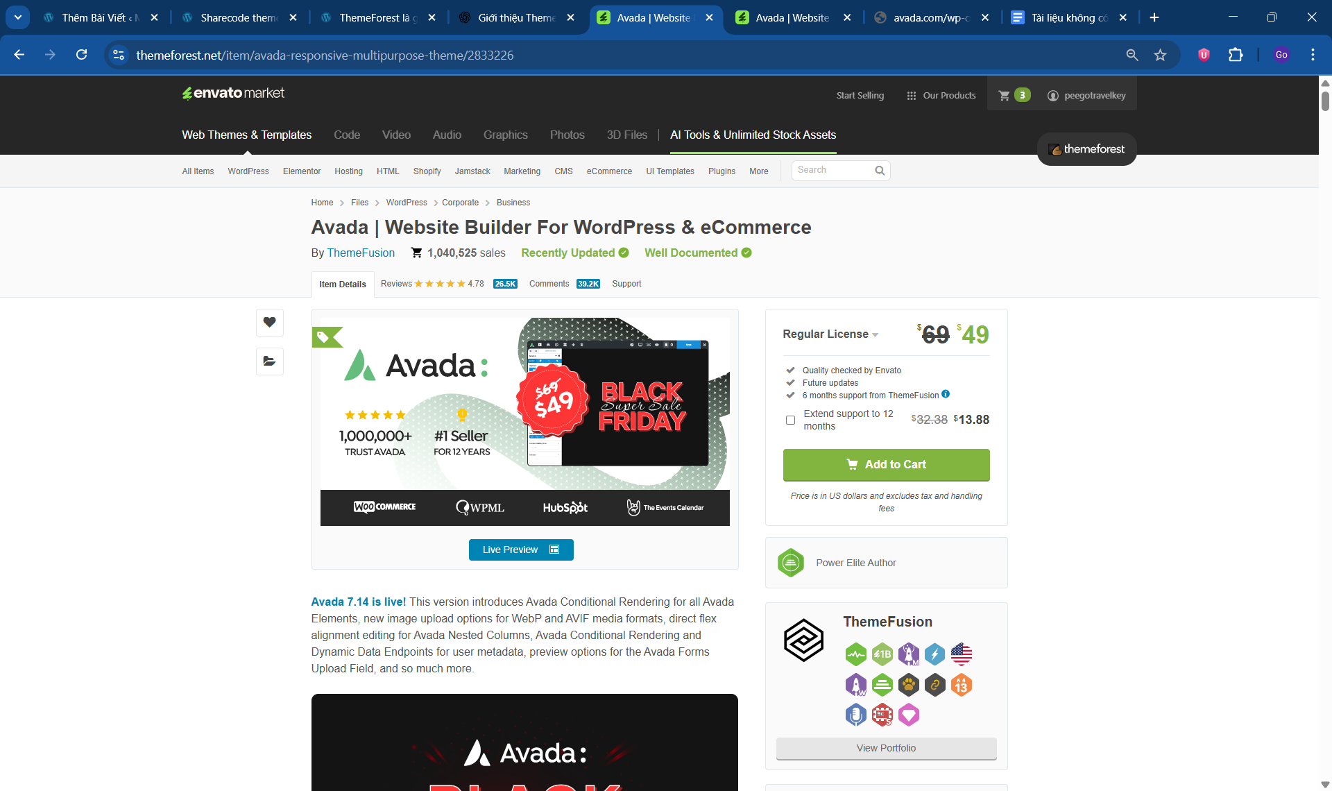 Sharecode theme wordpress Avada – Website Builder for WordPress & eCommerce