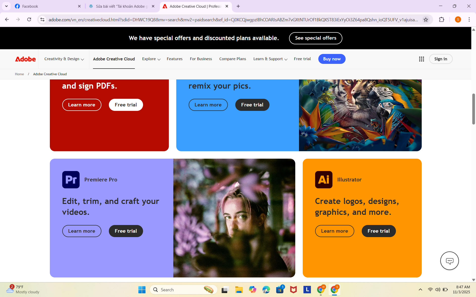 Tài khoản Adobe giá rẻ chính hãng – Full App Adobe Creative Cloud chỉ 799k/năm 2 Tài khoản Adobe giá rẻ chính hãng – Full App Adobe Creative Cloud