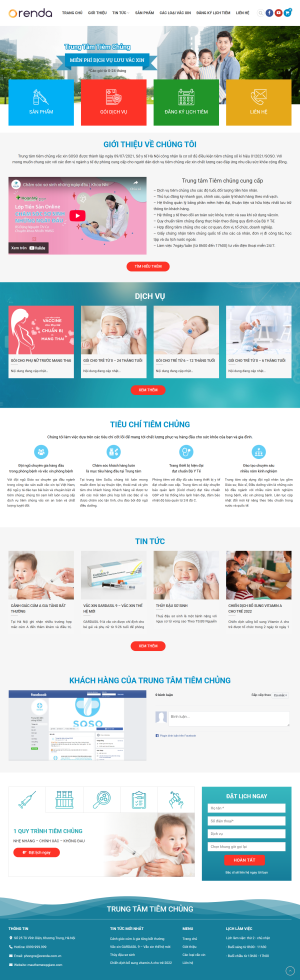 Theme wordpress trung tâm tiêm chủng giá rẻ