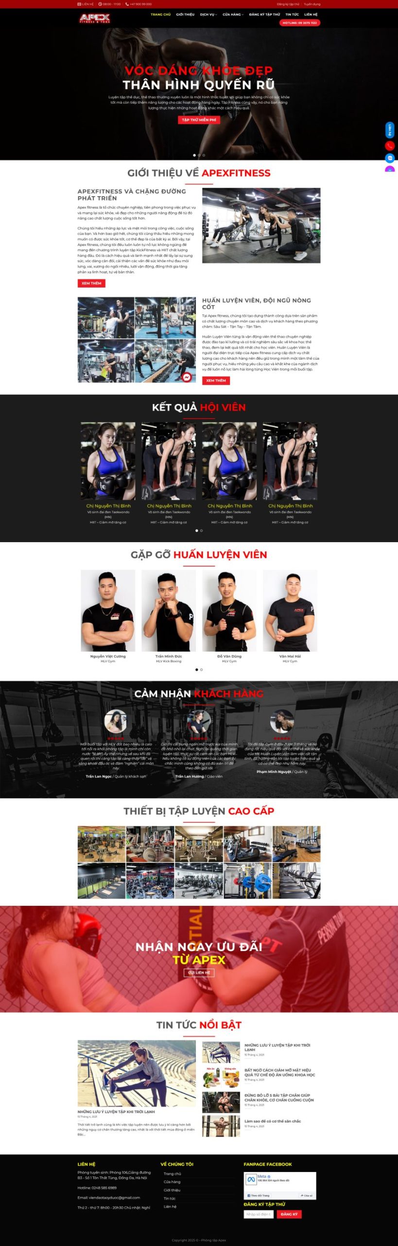 Theme wordpress phòng tập gym 6 1 Theme wordpress phòng tập gym 6