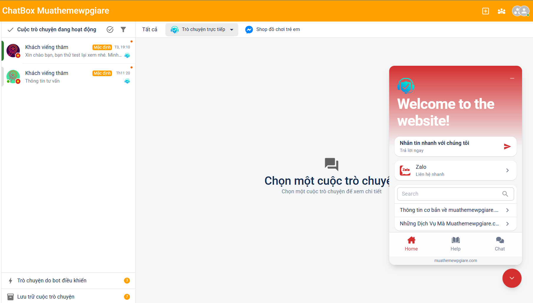 Plugin tích hợp ChatBox AI vào website