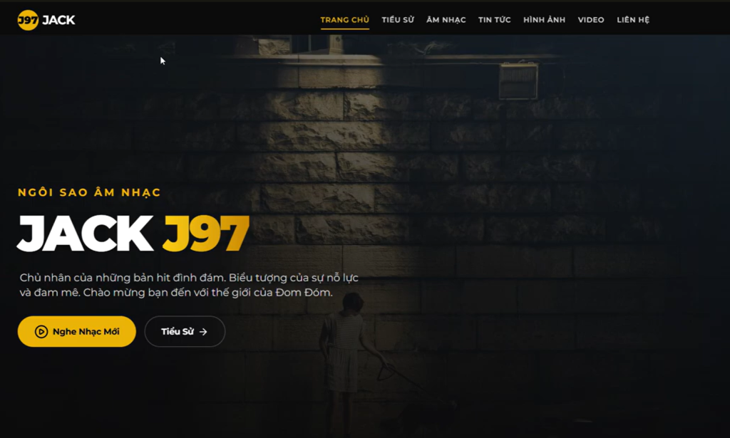 Sharecode Website Giới Thiệu Ca Sĩ Jack J97 Chuẩn SEO