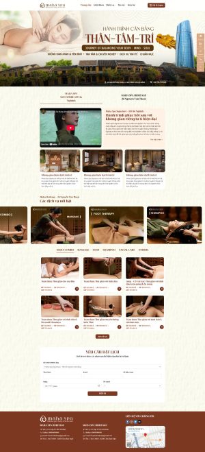 Theme wordpress giới thiệu cơ sở massage ,spa