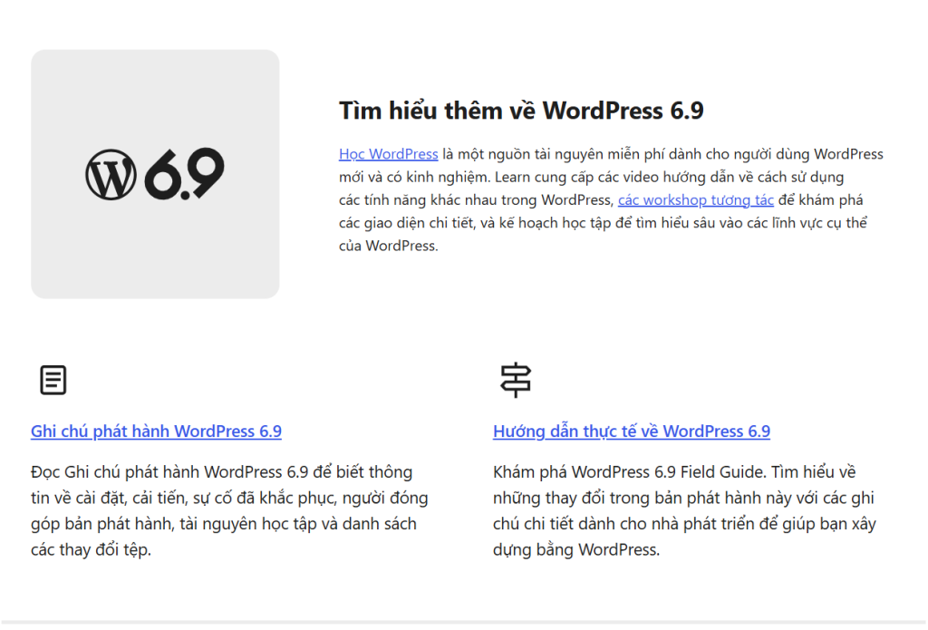 Tổng Hợp Những Tính Năng Mới Nổi Bật Của WordPress 6.9