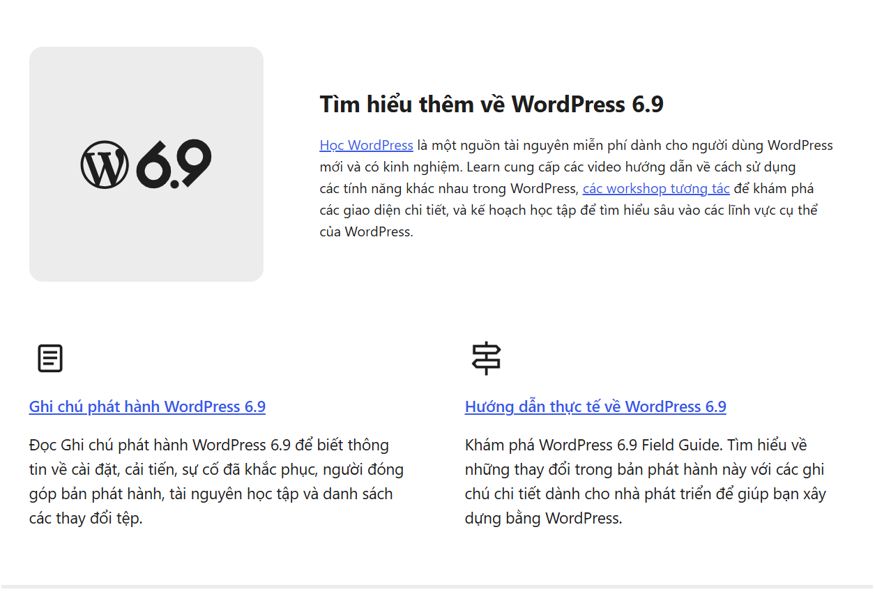 Tổng Hợp Những Tính Năng Mới Nổi Bật Của WordPress 6.9
