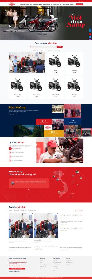 Theme wordpress bán xe máy