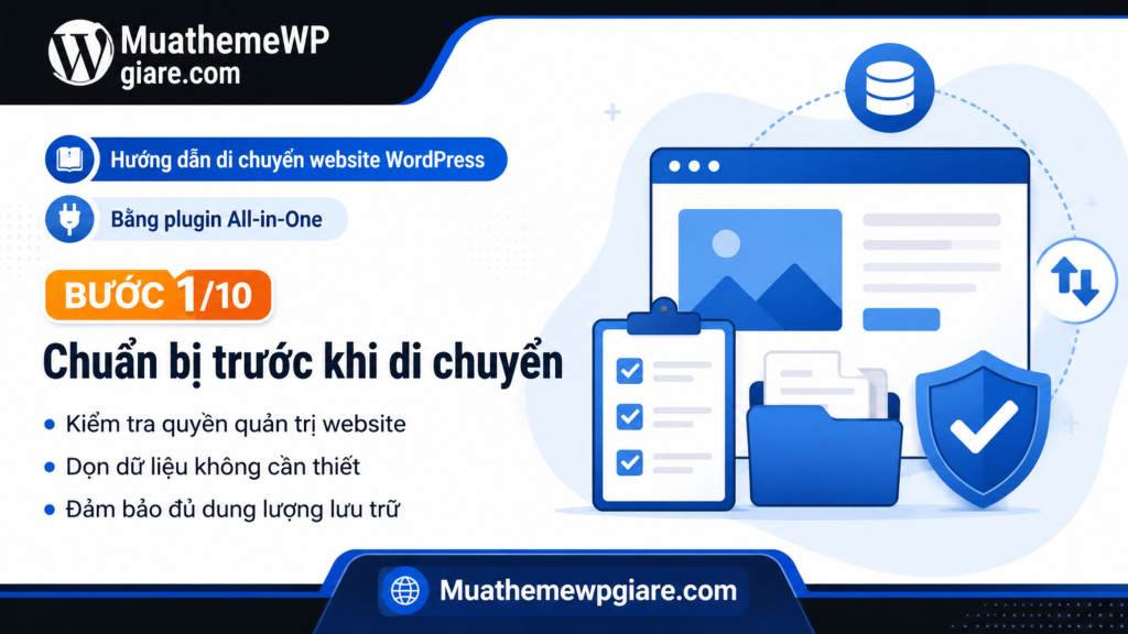 Hướng dẫn di chuyển website WordPress bằng plugin All-in-One