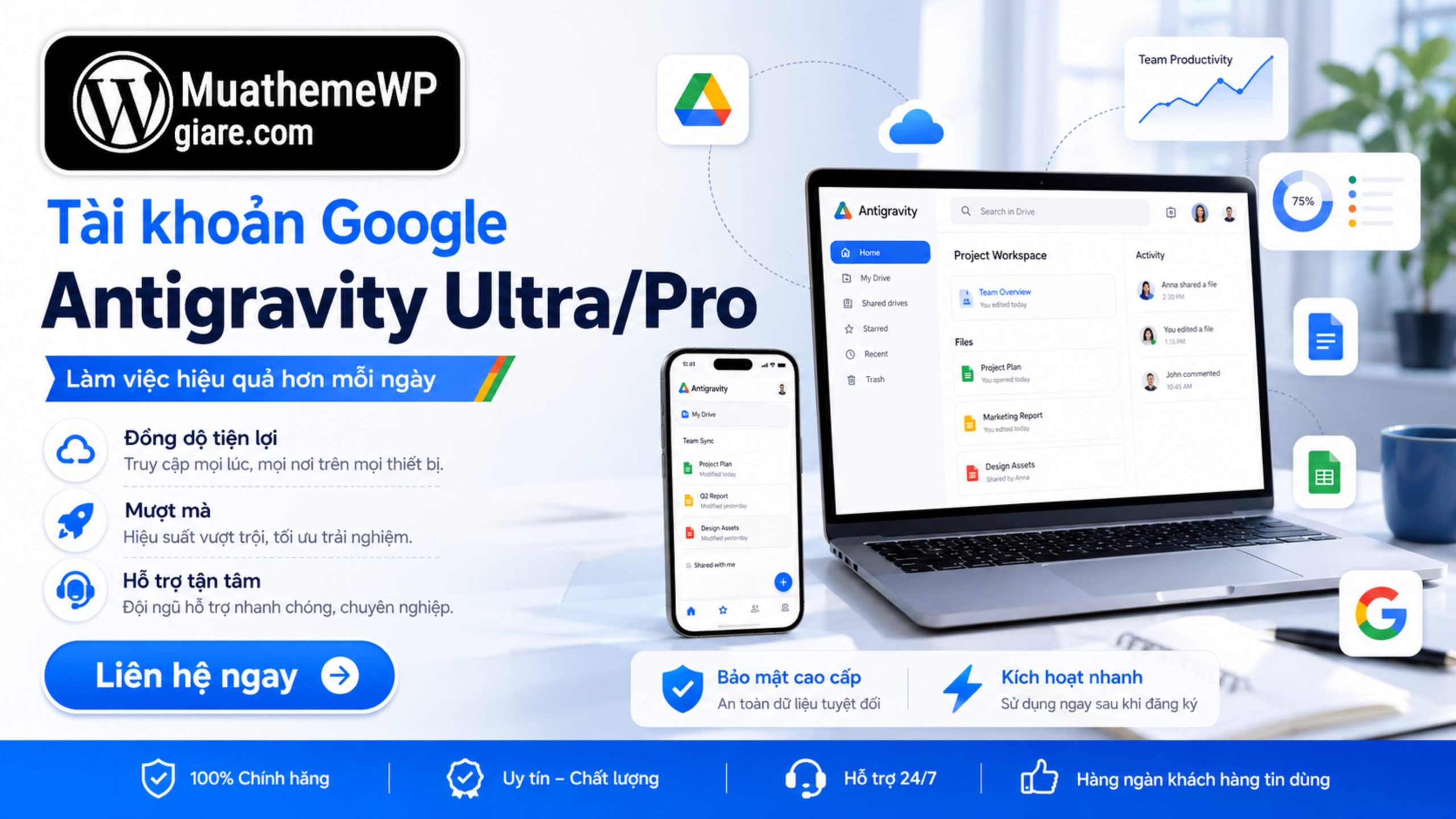 Tài khoản Google Antigravity Ultra/Pro giá rẻ 9 Tính năng nổi bật của Google Antigravity