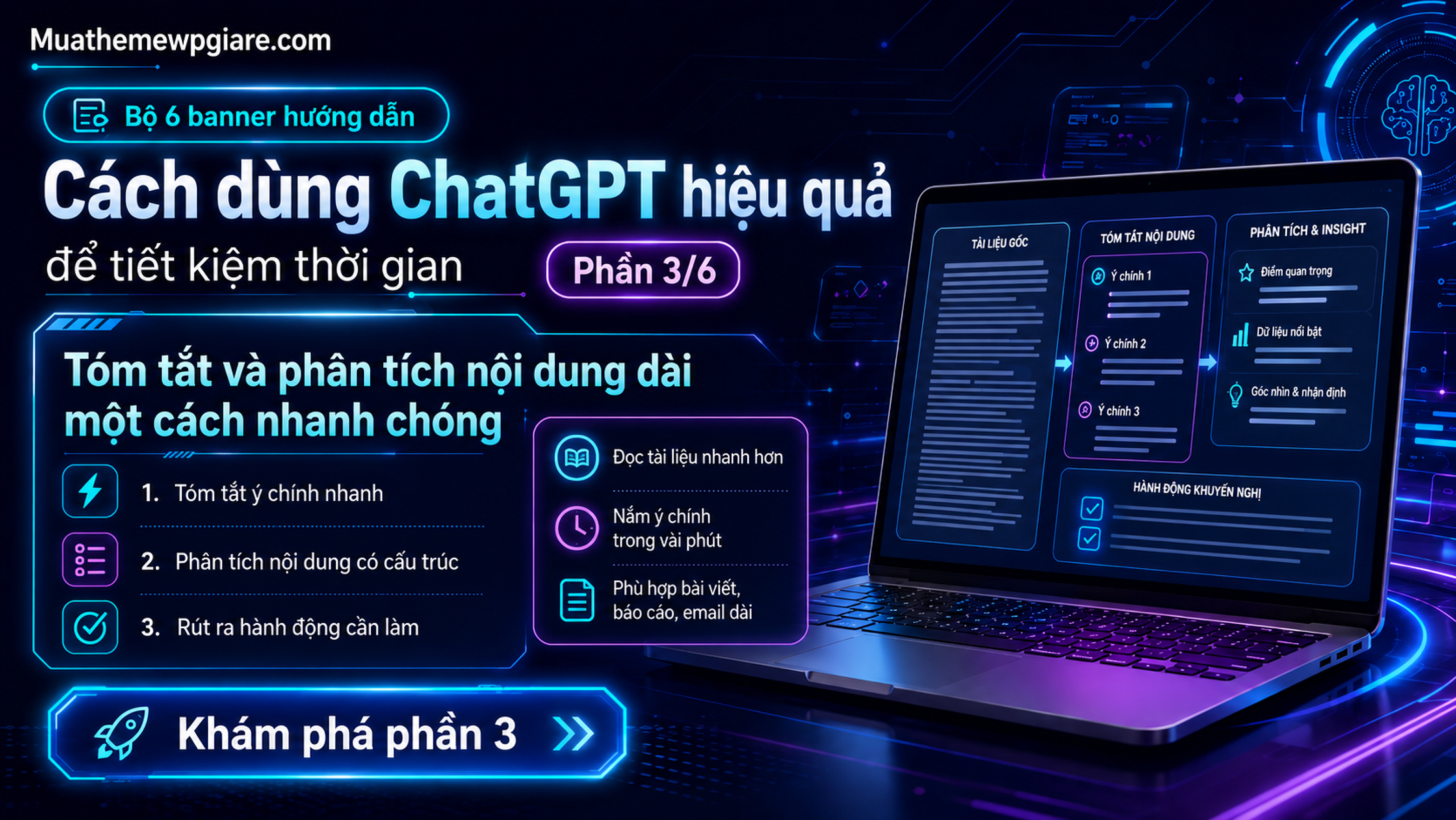 Cách dùng ChatGPT hiệu quả để tiết kiệm thời gian 9 Tóm tắt và phân tích nội dung dài một cách nhanh chóng