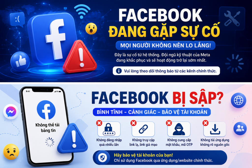 Facebook Bị Sập: Người Dùng Không Nên Hoang Mang Và Cần Cảnh Giác