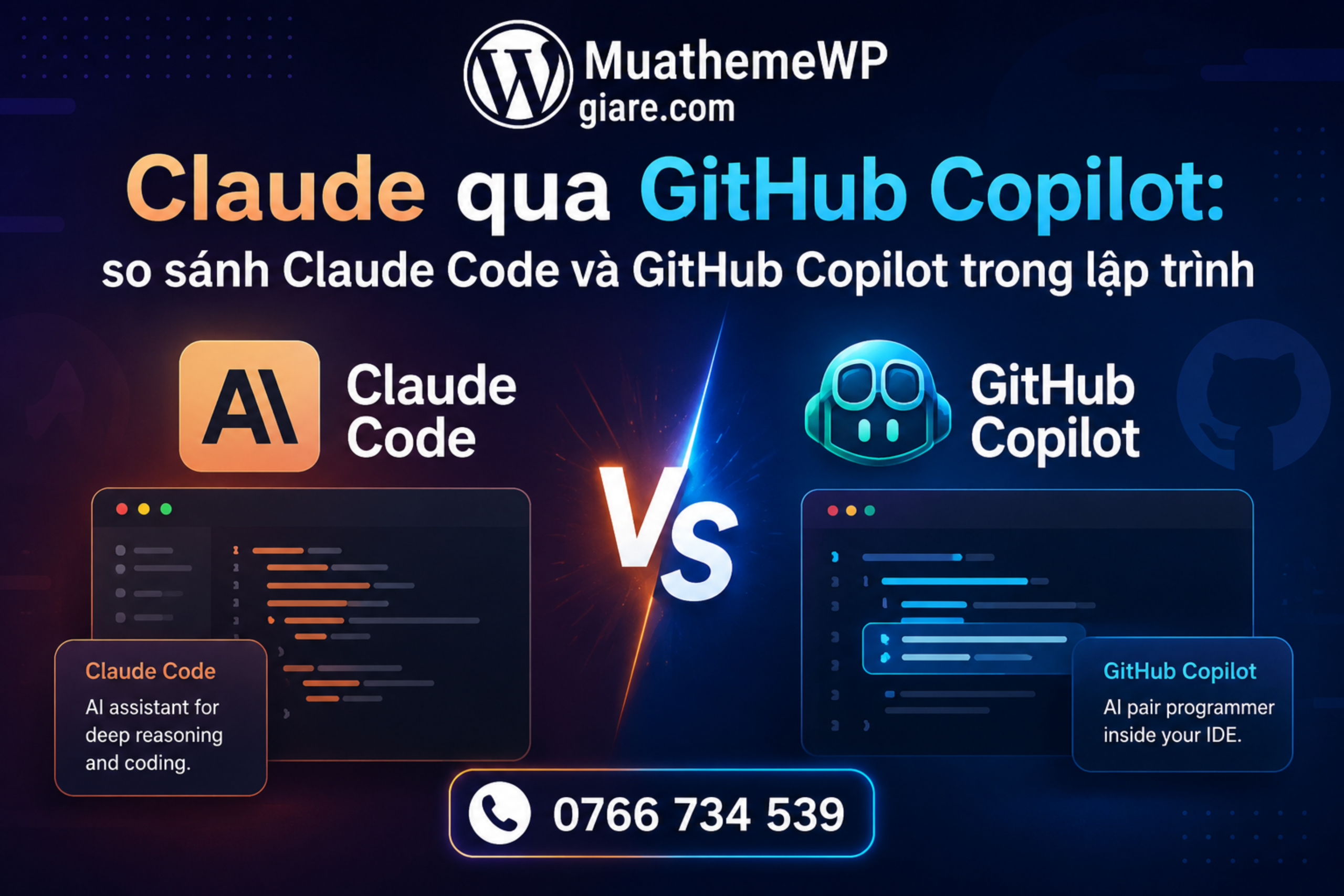 Claude qua GitHub Copilot: so sánh Claude Code và GitHub Copilot trong lập trình