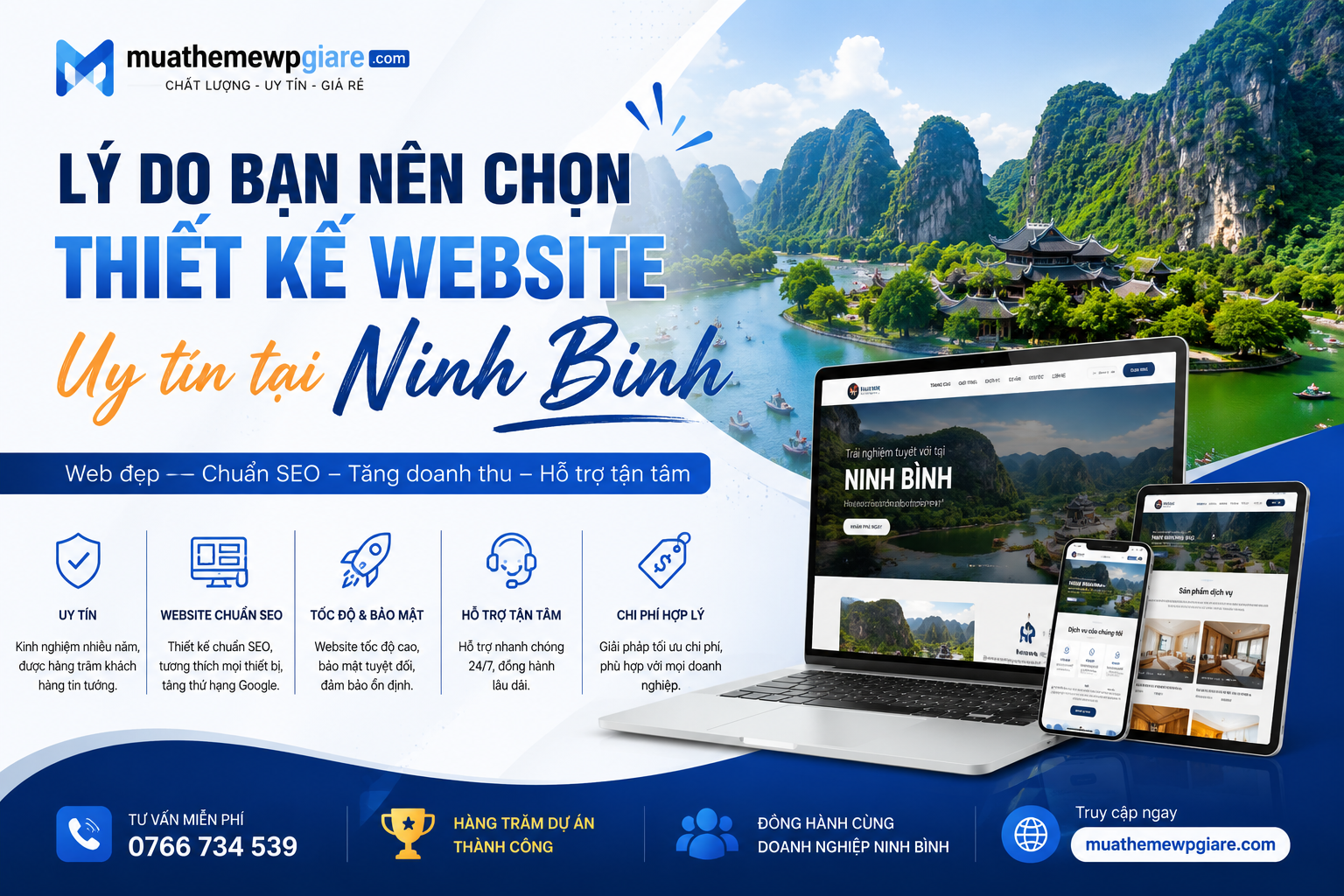 Lý do bạn nên chọn thiết kế website uy tín tại Ninh Bình